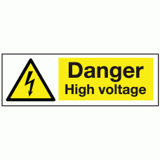 Safety Sign - Danger High Voltage
